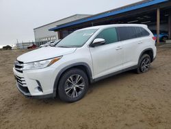 Salvage cars for sale at American Canyon, CA auction: 2019 Toyota Highlander LE