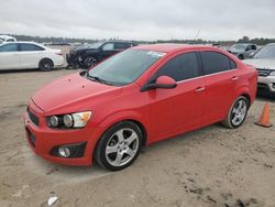 Salvage cars for sale at Houston, TX auction: 2015 Chevrolet Sonic LTZ