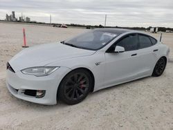 Salvage cars for sale at New Braunfels, TX auction: 2015 Tesla Model S 85D