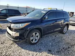 Salvage cars for sale at Cahokia Heights, IL auction: 2014 Toyota Highlander Limited