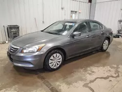 Salvage cars for sale at Franklin, WI auction: 2012 Honda Accord LX