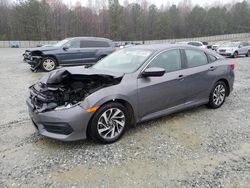 Honda salvage cars for sale: 2017 Honda Civic EX