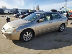 Salvage cars for sale from Copart Hayward, CA: 2005 Honda Accord EX