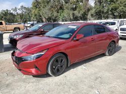 Salvage cars for sale at Ocala, FL auction: 2023 Hyundai Elantra Blue