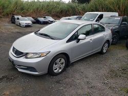 Honda salvage cars for sale: 2013 Honda Civic LX