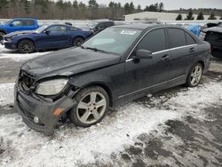 Salvage cars for sale at Windham, ME auction: 2010 Mercedes-Benz C300