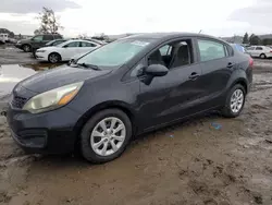 Salvage cars for sale from Copart San Martin, CA: 2014 KIA Rio LX