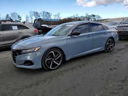 Salvage cars for sale at Spartanburg, SC auction: 2021 Honda Accord Sport