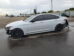 Salvage cars for sale at Miami, FL auction: 2019 Genesis G80 Base