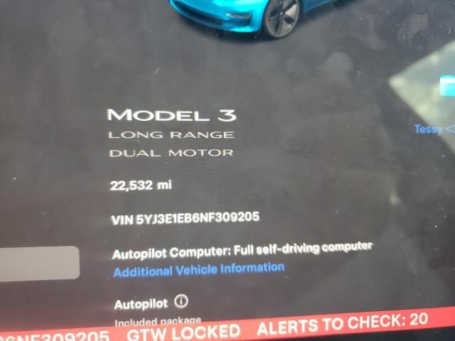 2022 Tesla Model 3