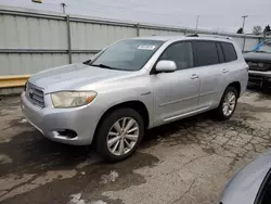 Toyota Highlander salvage cars for sale: 2010 Toyota Highlander Hybrid