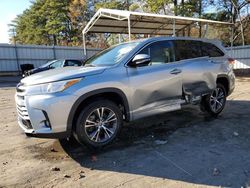 Salvage cars for sale at Austell, GA auction: 2018 Toyota Highlander LE