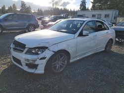 Salvage cars for sale at Graham, WA auction: 2014 Mercedes-Benz C 250