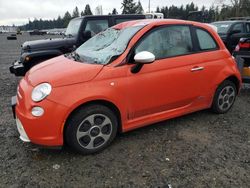 Salvage cars for sale from Copart Graham, WA: 2015 Fiat 500 Electric