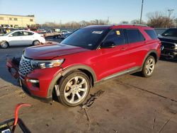 Salvage cars for sale from Copart Wilmer, TX: 2020 Ford Explorer Platinum