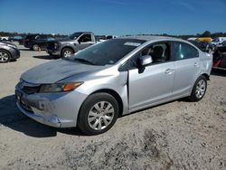 Honda salvage cars for sale: 2012 Honda Civic LX