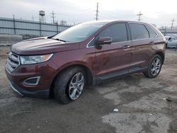 Salvage cars for sale at Chicago Heights, IL auction: 2016 Ford Edge Titanium