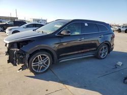 Hyundai Santa fe salvage cars for sale: 2017 Hyundai Santa FE SE Ultimate