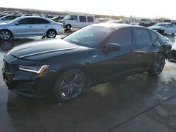 Salvage cars for sale at Grand Prairie, TX auction: 2023 Acura TLX Tech A