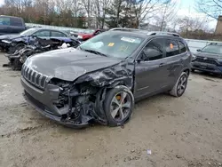 Salvage cars for sale at North Billerica, MA auction: 2019 Jeep Cherokee Limited