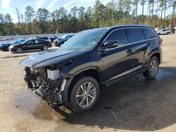 Salvage cars for sale at Harleyville, SC auction: 2019 Toyota Highlander SE