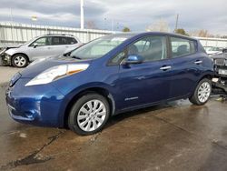 Salvage cars for sale at Littleton, CO auction: 2016 Nissan Leaf SV