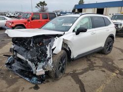 Salvage cars for sale at Woodhaven, MI auction: 2024 Honda CR-V Sport Touring