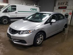 Salvage cars for sale at auction: 2013 Honda Civic LX