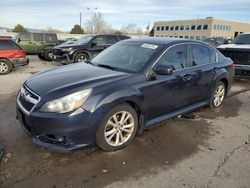 Salvage cars for sale at Littleton, CO auction: 2013 Subaru Legacy 2.5I Premium