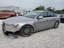 Salvage cars for sale at Opa Locka, FL auction: 2016 Audi A6 Premium Plus