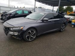 Salvage cars for sale at Sacramento, CA auction: 2020 Honda Accord Sport