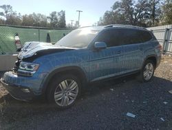 Salvage cars for sale at auction: 2019 Volkswagen Atlas SE