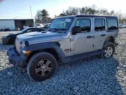 Jeep Wrangler Unlimited Sport salvage cars for sale: 2021 Jeep Wrangler Unlimited Sport