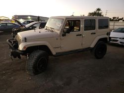 Jeep salvage cars for sale: 2012 Jeep Wrangler Unlimited Sahara