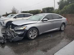 Salvage cars for sale from Copart San Martin, CA: 2018 Honda Accord LX