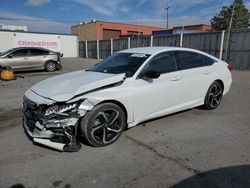 Salvage cars for sale at Anthony, TX auction: 2022 Honda Accord Sport