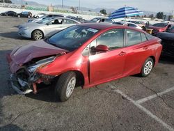 Salvage cars for sale at Van Nuys, CA auction: 2017 Toyota Prius