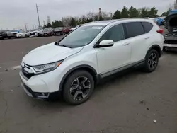 Salvage cars for sale at Denver, CO auction: 2017 Honda CR-V Touring