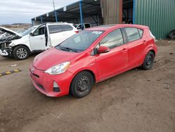 Salvage cars for sale at Colorado Springs, CO auction: 2012 Toyota Prius C