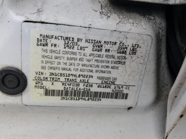 2004 Nissan Sentra 1.8