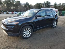 Salvage cars for sale at Mendon, MA auction: 2014 Jeep Cherokee Limited