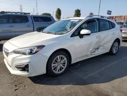 Subaru Impreza salvage cars for sale: 2017 Subaru Impreza Premium