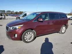 KIA salvage cars for sale: 2015 KIA Sedona EX