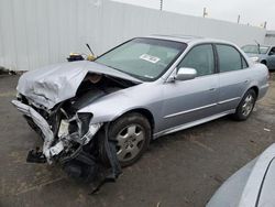 Honda Vehiculos salvage en venta: 2002 Honda Accord EX