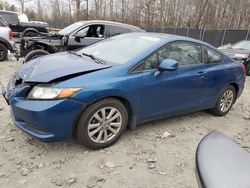 Honda salvage cars for sale: 2012 Honda Civic EXL