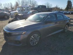 Vehiculos salvage en venta de Copart Portland, OR: 2022 Honda Accord Hybrid EXL