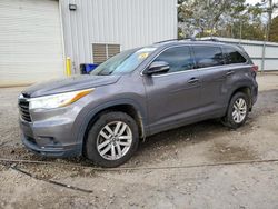 Toyota Highlander salvage cars for sale: 2016 Toyota Highlander LE