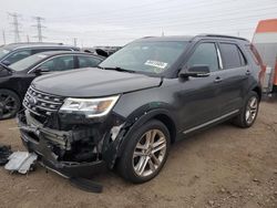 Vehiculos salvage en venta de Copart Elgin, IL: 2017 Ford Explorer XLT