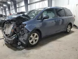 Salvage cars for sale from Copart Ham Lake, MN: 2015 Toyota Sienna LE