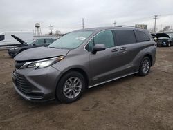 Salvage cars for sale at Chicago Heights, IL auction: 2021 Toyota Sienna LE